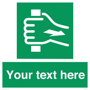 Custom Pull Bar Sign